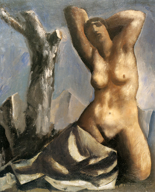 Nudo con albero (1930), olio su tela. Collezione privata